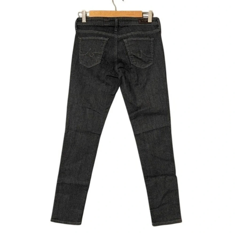 AG Adriano‎ Goldschmied Skinny Jeans Gray Houndstooth Stretch Denim 28